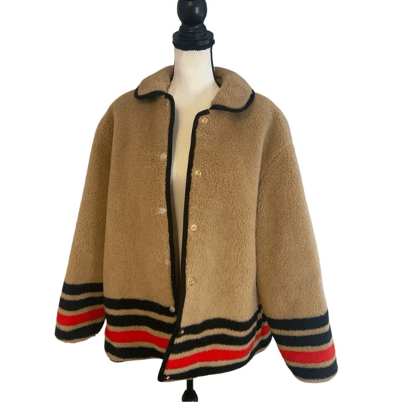 Burberry Teddy Sherpa Style Kettlewell Jacket New - Picture 9 of 10